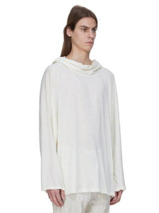 RICK OWENS - Knit Tunic - Hooded Tunic - AW25 - 21 NATURAL